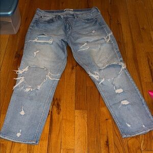 Pistola Men's Light Blue Distressed Jeans